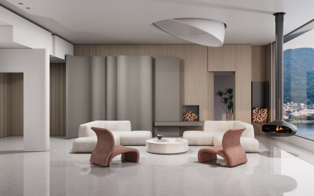 黑海胡桃生態(tài)板-板材全屋定制案例