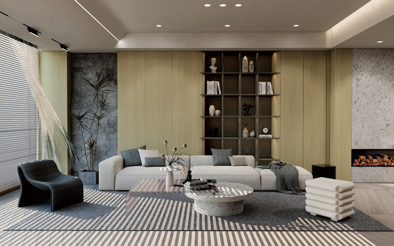 西納橡木生態(tài)板-板材全屋定制案例